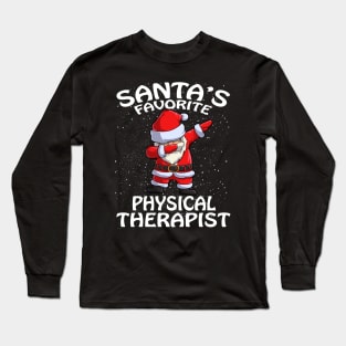 Santas Favorite Physical Therapist Christmas Long Sleeve T-Shirt